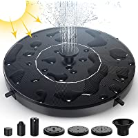 Los mejores  - Bomba de Agua Solar- EGNBU 1W Fuente Solar Panel Solar Flotante Fuentes Solares para Jardin con 6 boquillas y Kit de…